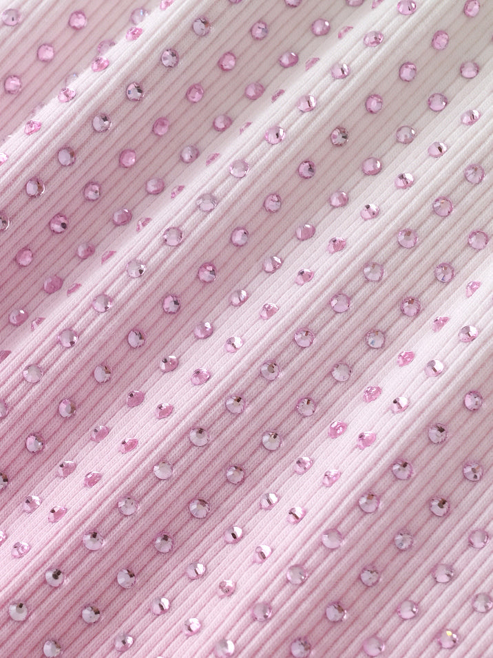 Cropped Stardust Pink Diamond Tee