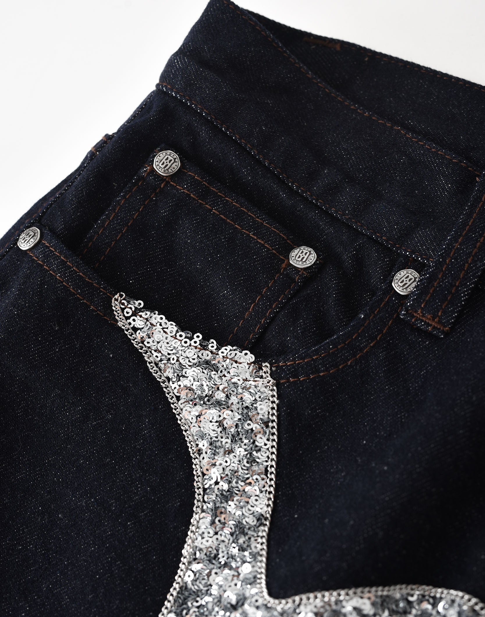 Silver Maze Denim Pants