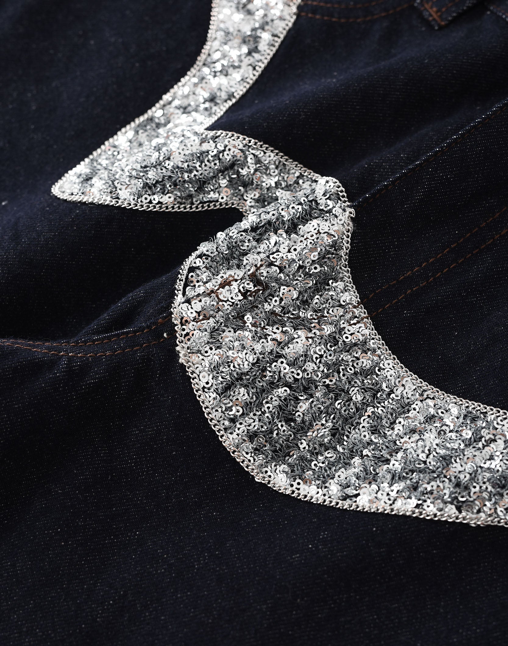 Silver Maze Denim Pants