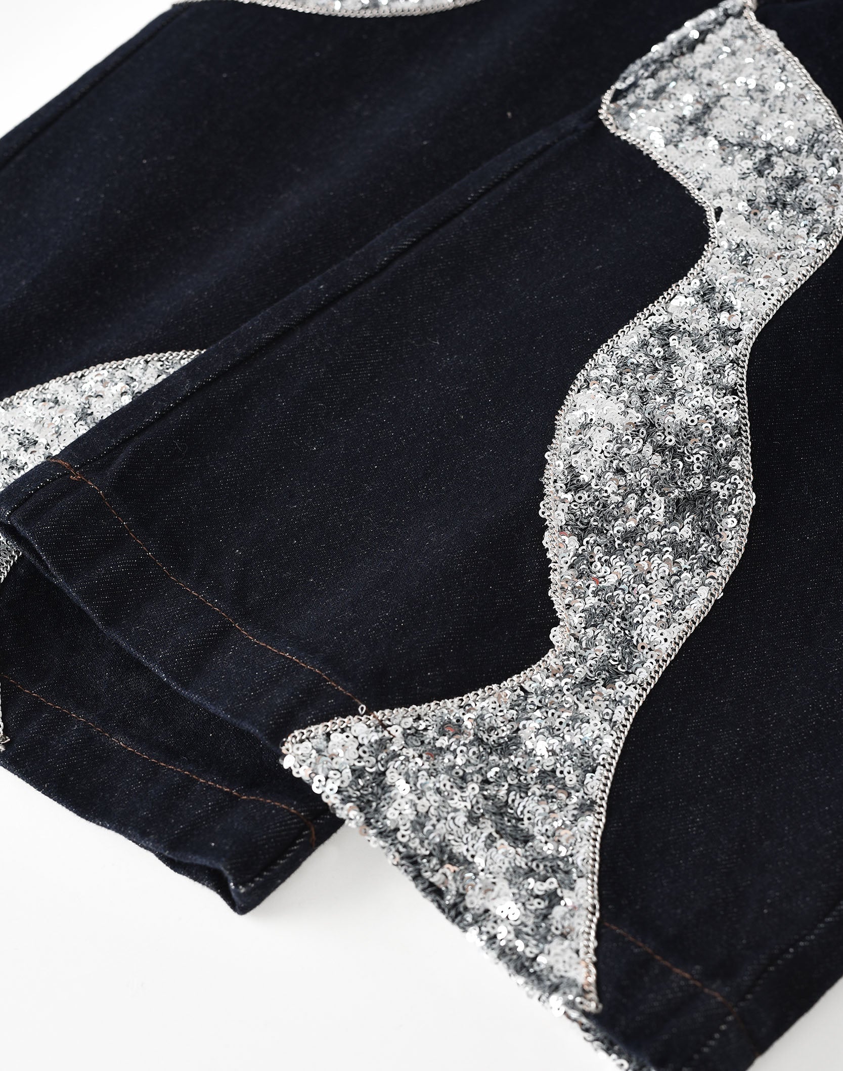 Silver Maze Denim Pants