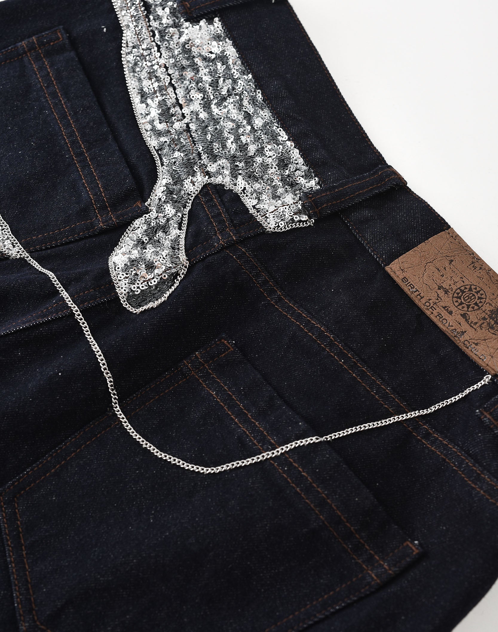 Silver Maze Denim Pants