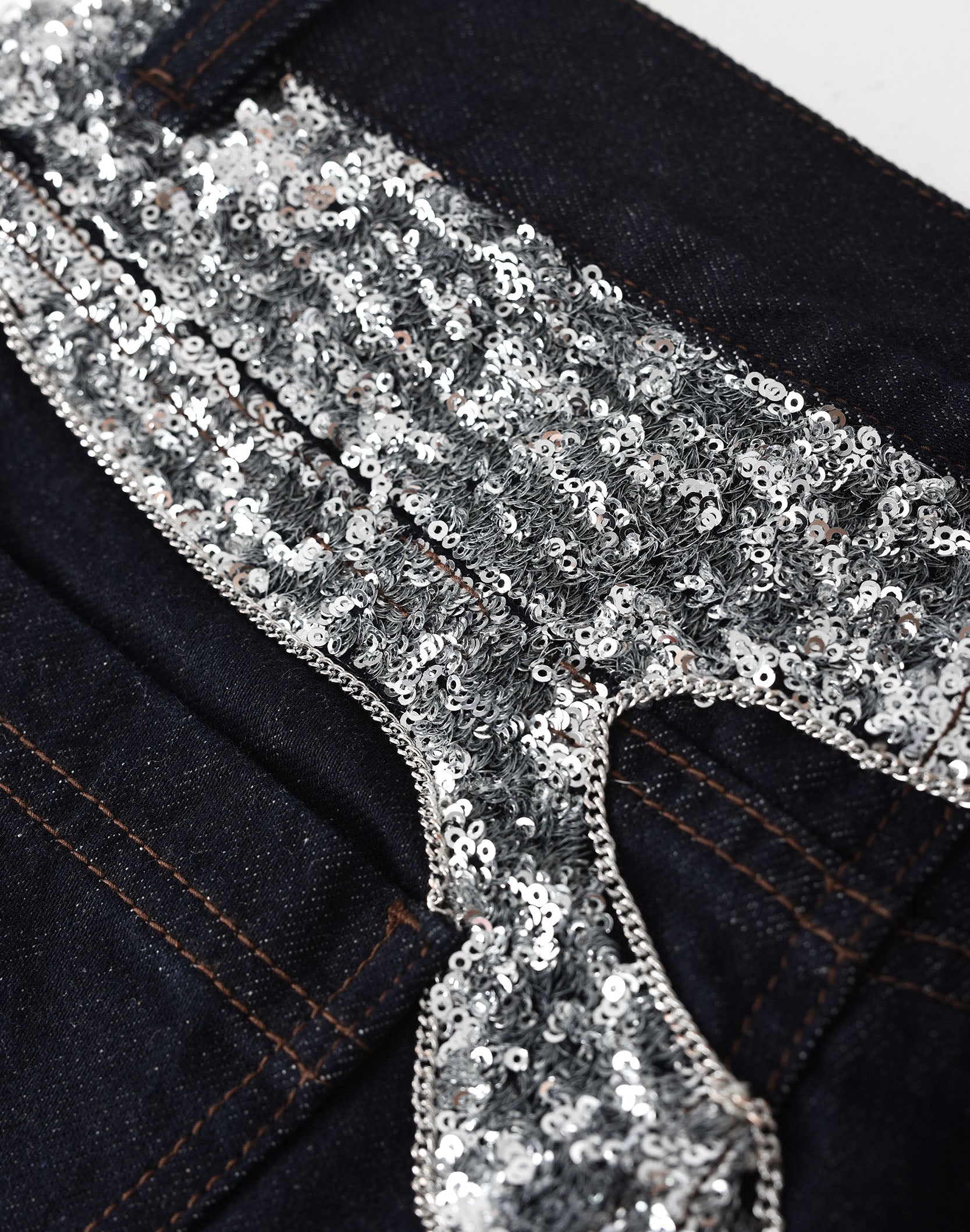 Silver Maze Denim Pants