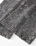 20K Zodiac Diamond Denim Pants in BLK