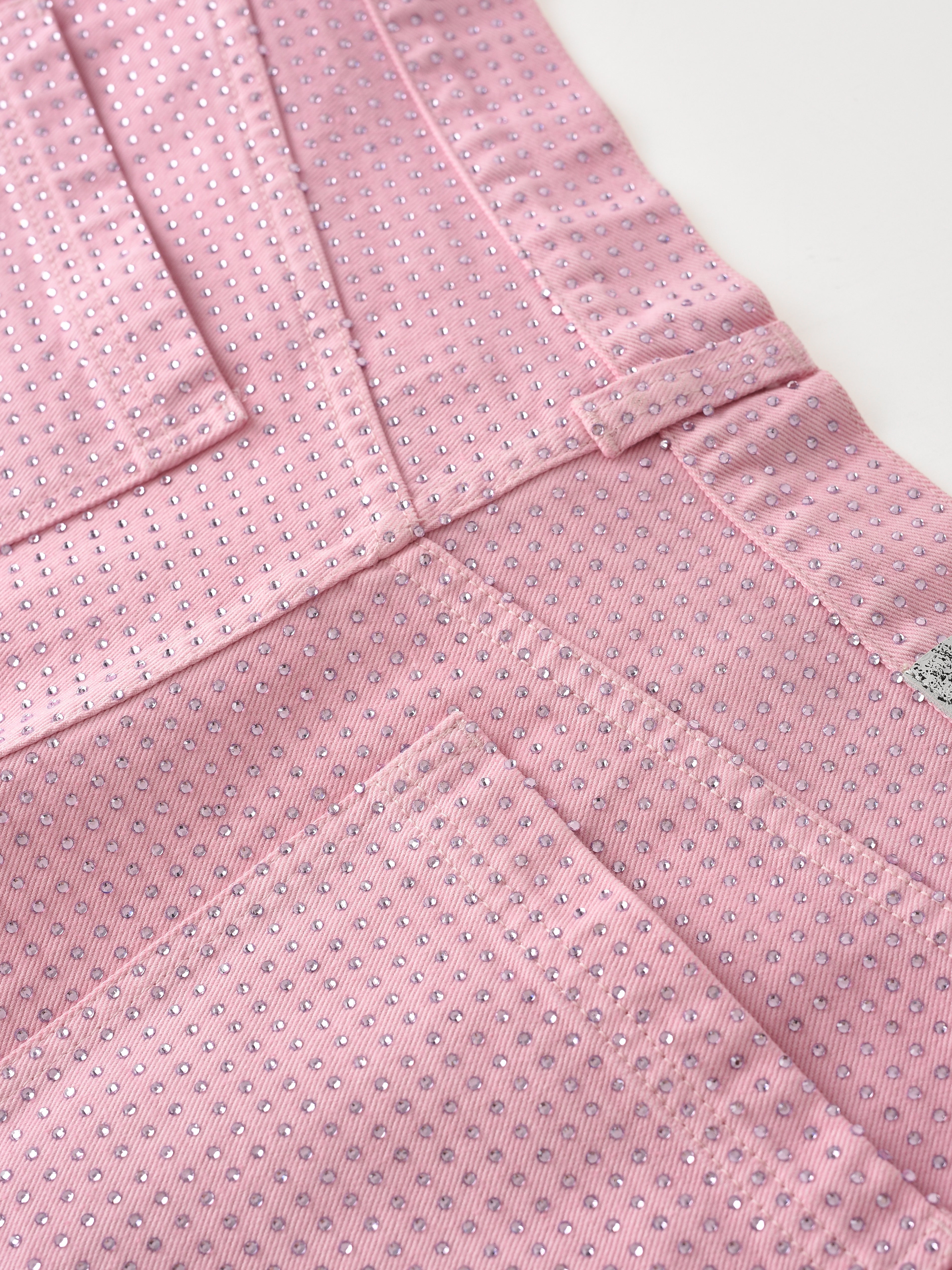 20K Diamond Stellar Denim Pants IN PNK