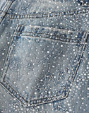 20K Zodiac Diamond Denim Pants in BLU