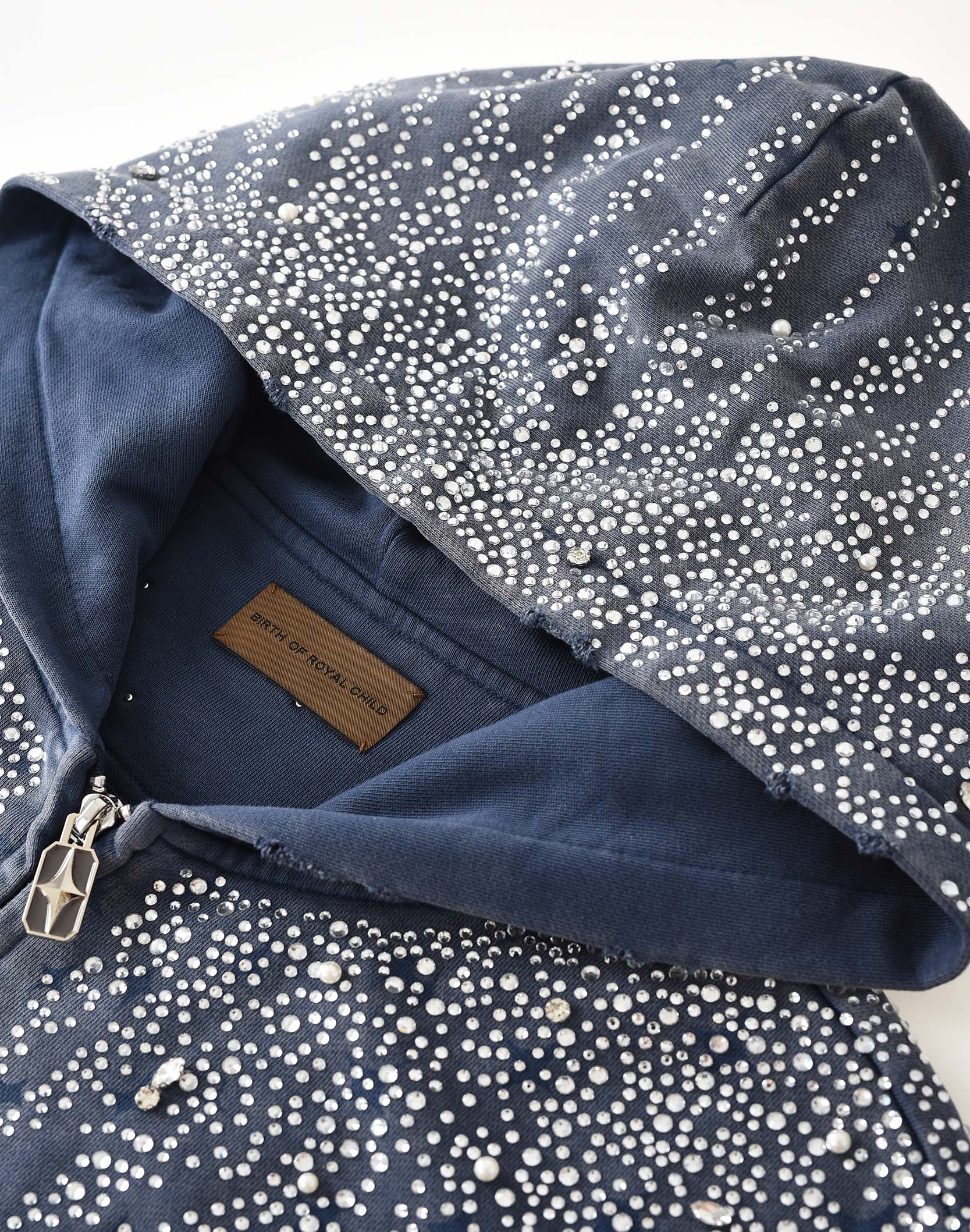 20K Steller Diamond Hoodie In Blue