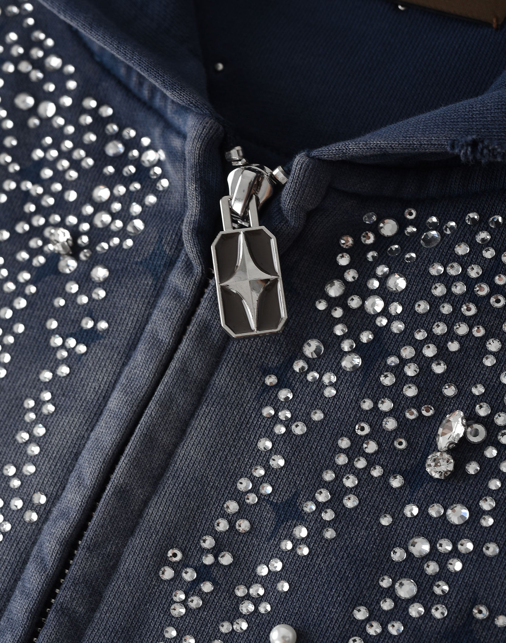 20K Steller Diamond Hoodie In Blue