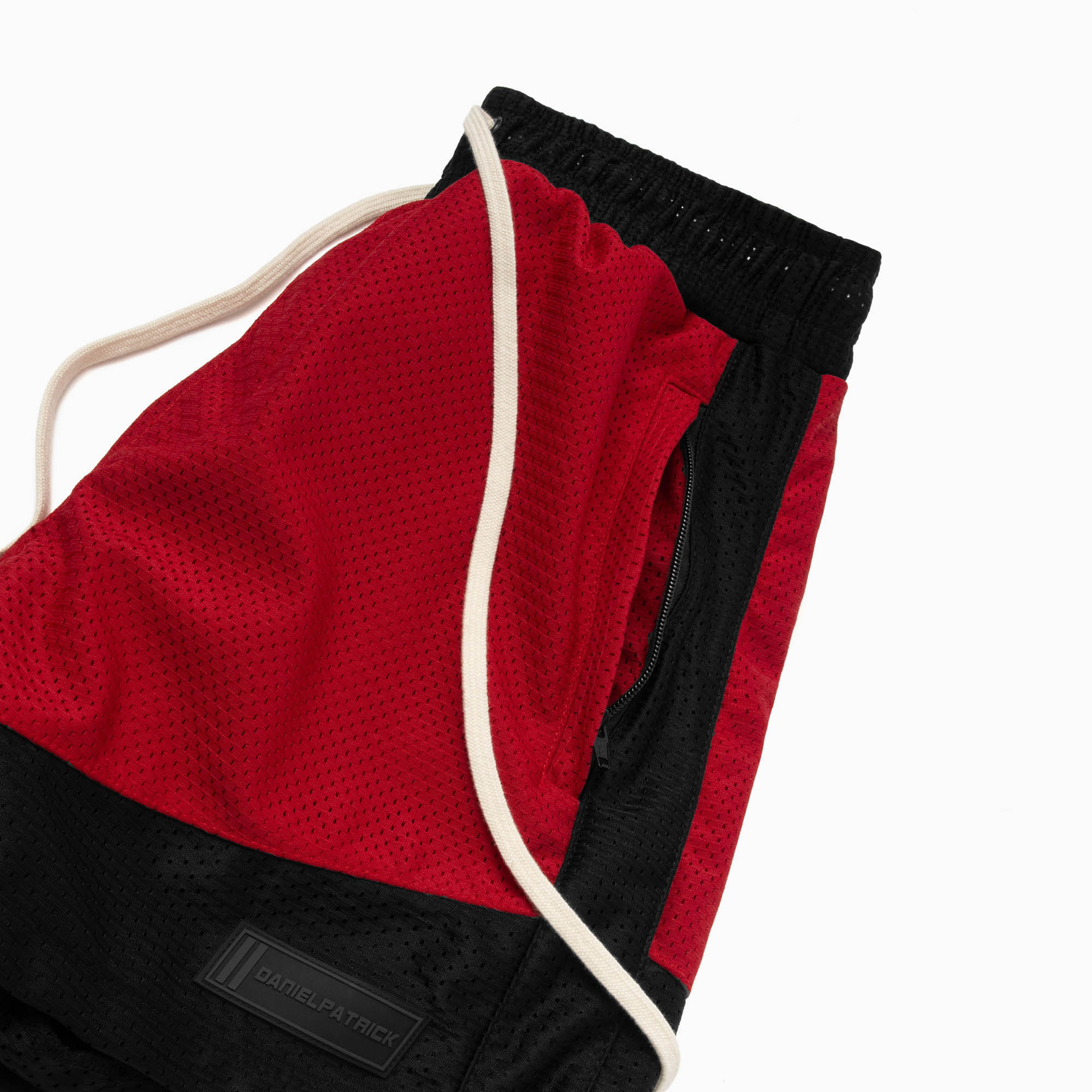 icon mesh gym short / red + black