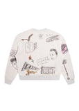Doodle Crewneck Sweatshirt - Heather Grey