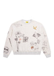 Doodle Crewneck Sweatshirt - Heather Grey