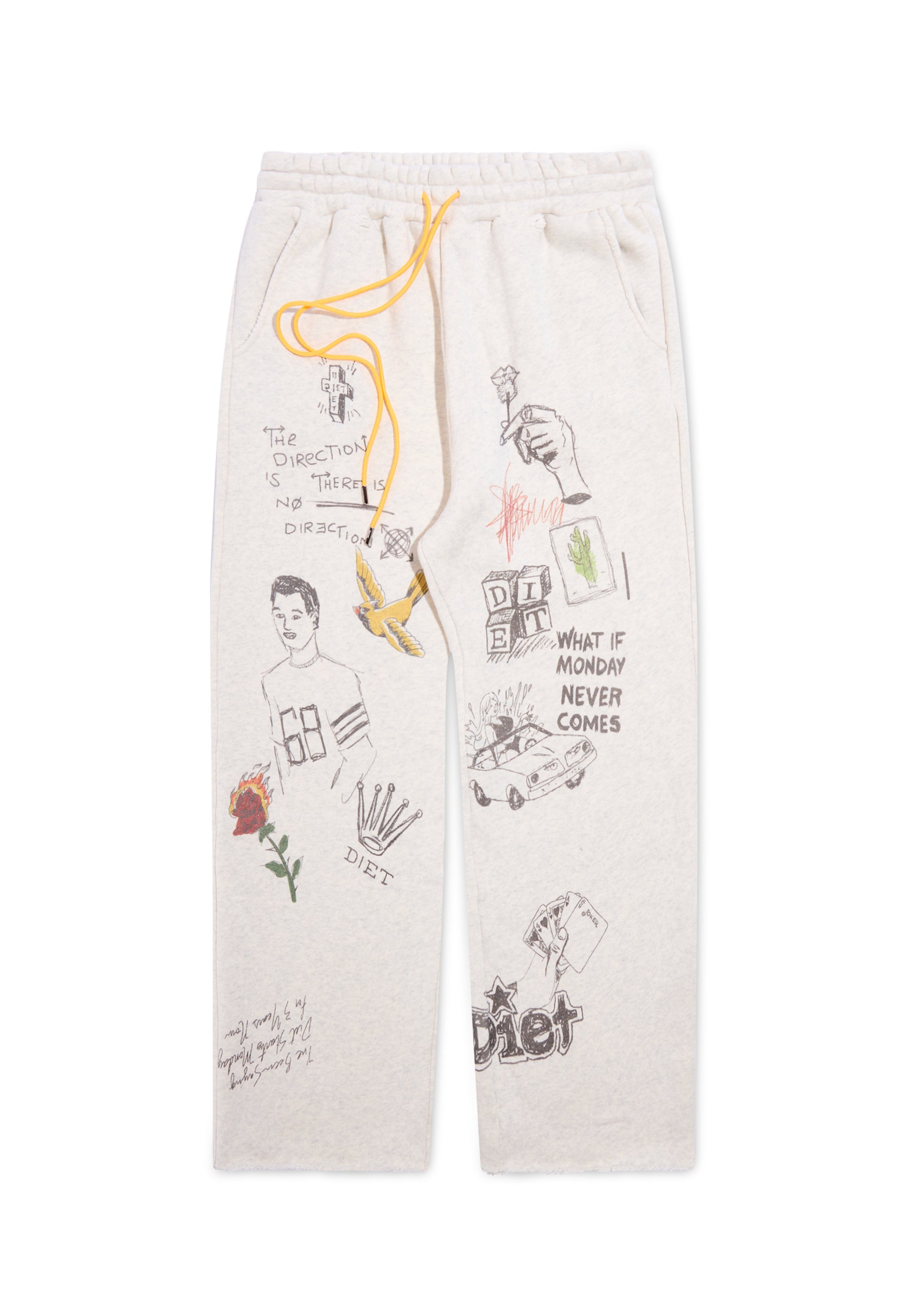 Doodle Sweatpant - Heather Grey