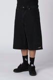 EMBROIDERY JORTS - Black
