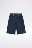 EMBROIDERY JORTS - Indigo Blue