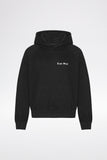 EMBROIDERY LOGO HOODIE - Black