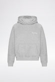 EMBROIDERY LOGO HOODIE - Gray