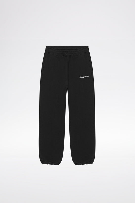 EMBROIDERY LOGO JOGGERS - Black