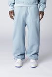 EMBROIDERY LOGO JOGGERS - Clear blue