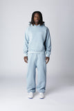 EMBROIDERY LOGO JOGGERS - Clear blue