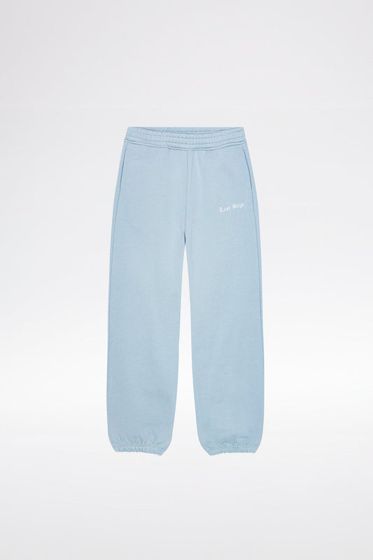 EMBROIDERY LOGO JOGGERS - Clear blue