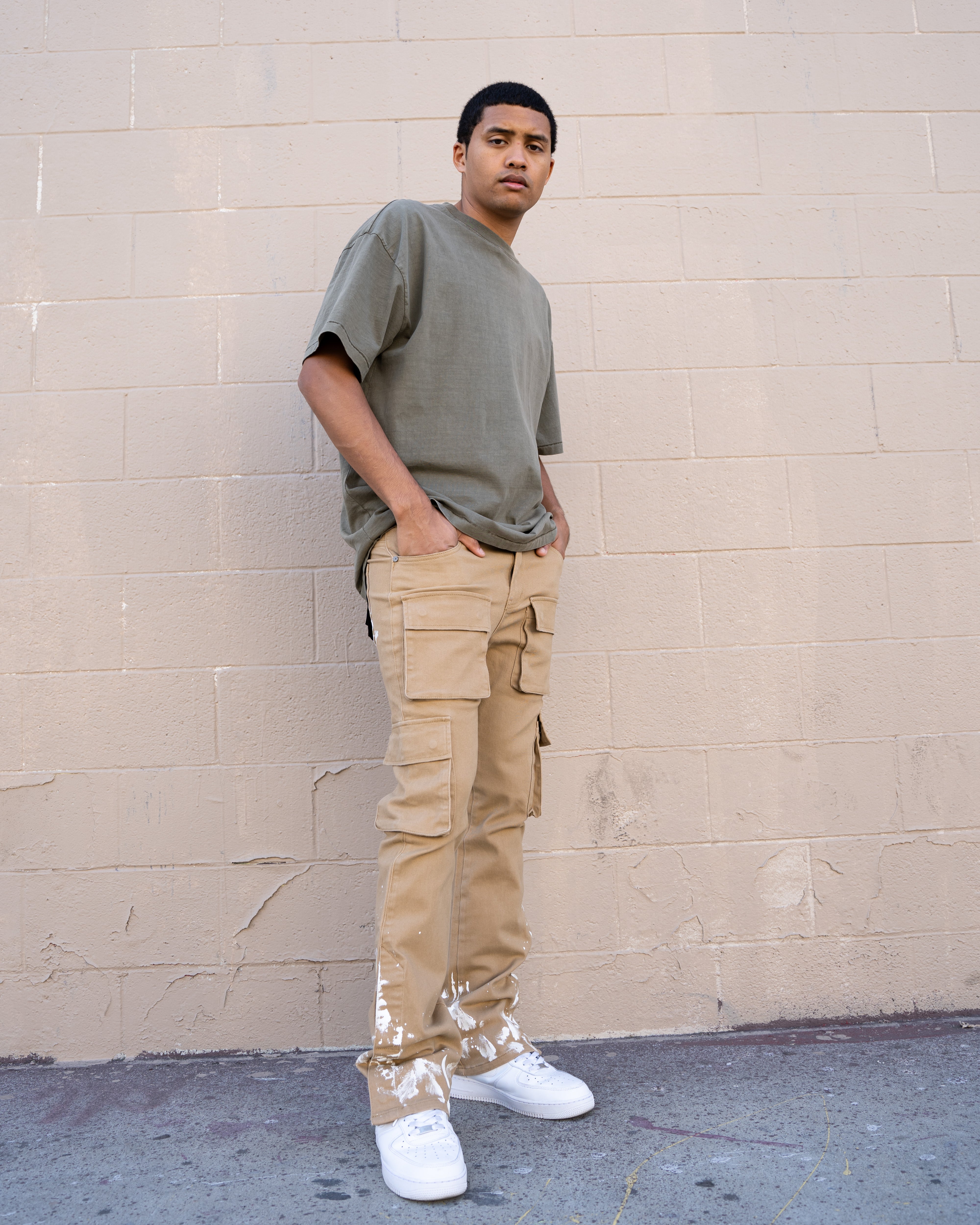 EPTM Snap Cargo Denim - Khaki