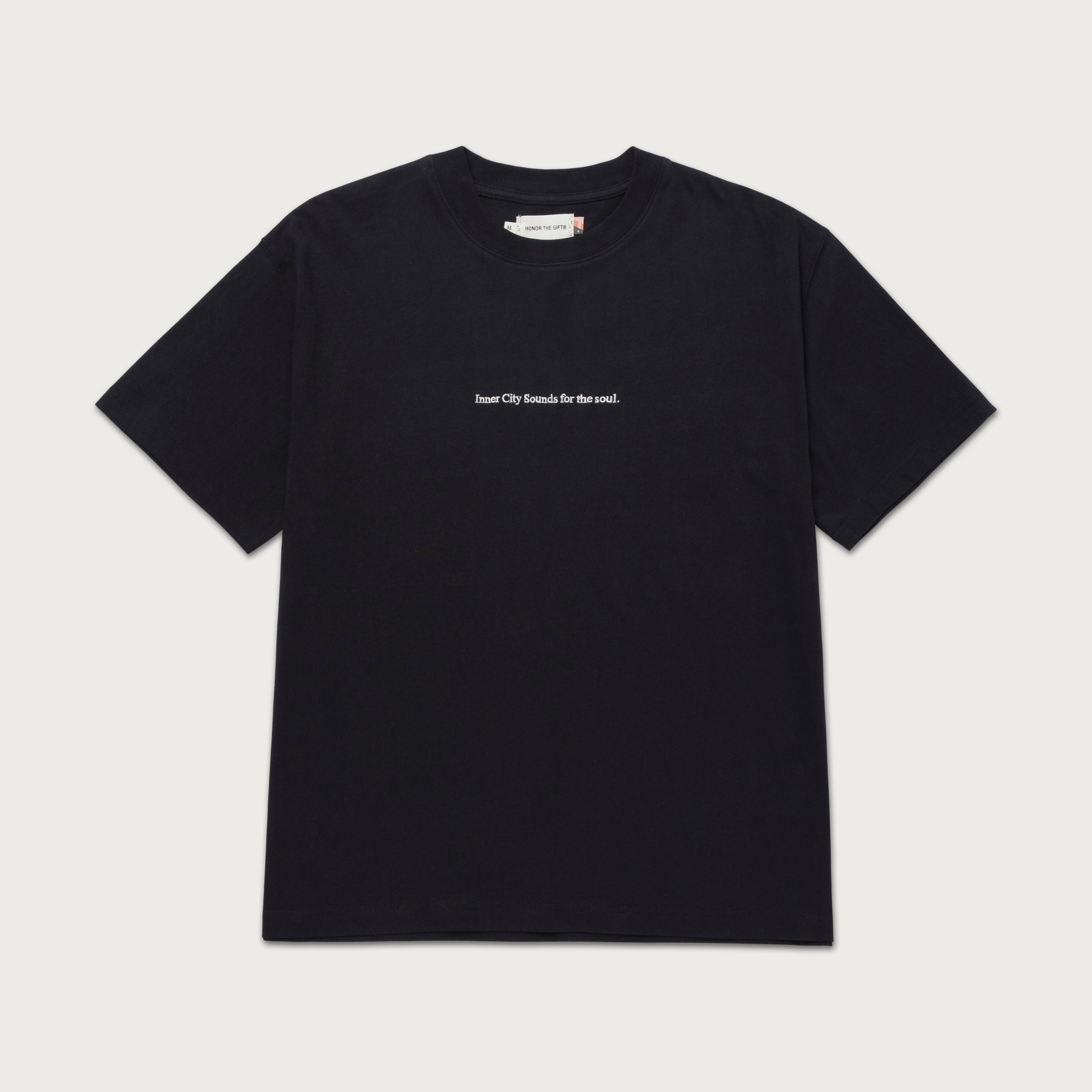 HTG Records Oval Logo Tee - Black