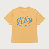 HTG Records Oval Logo Tee - Yellow