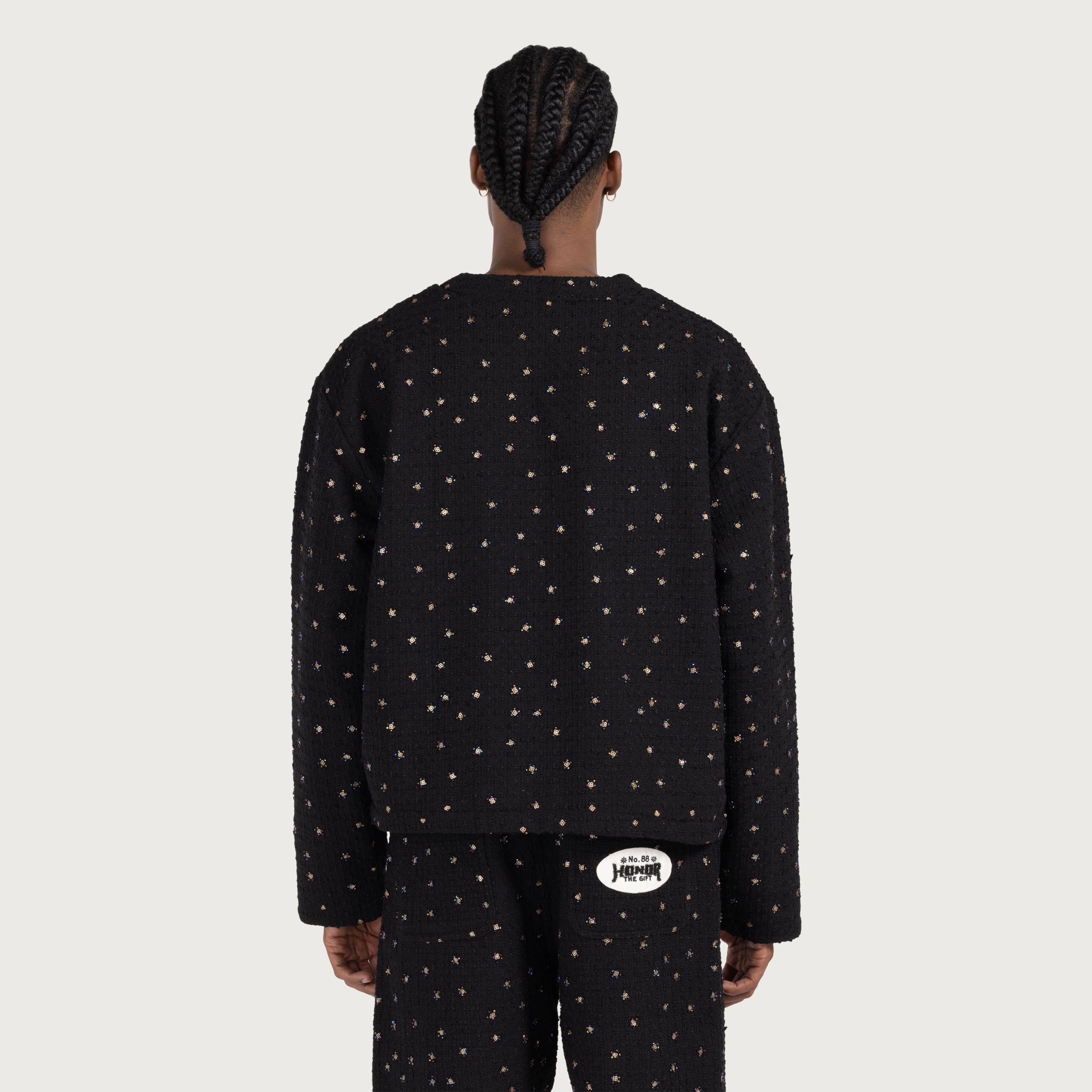 Beaded Cardigan - Black