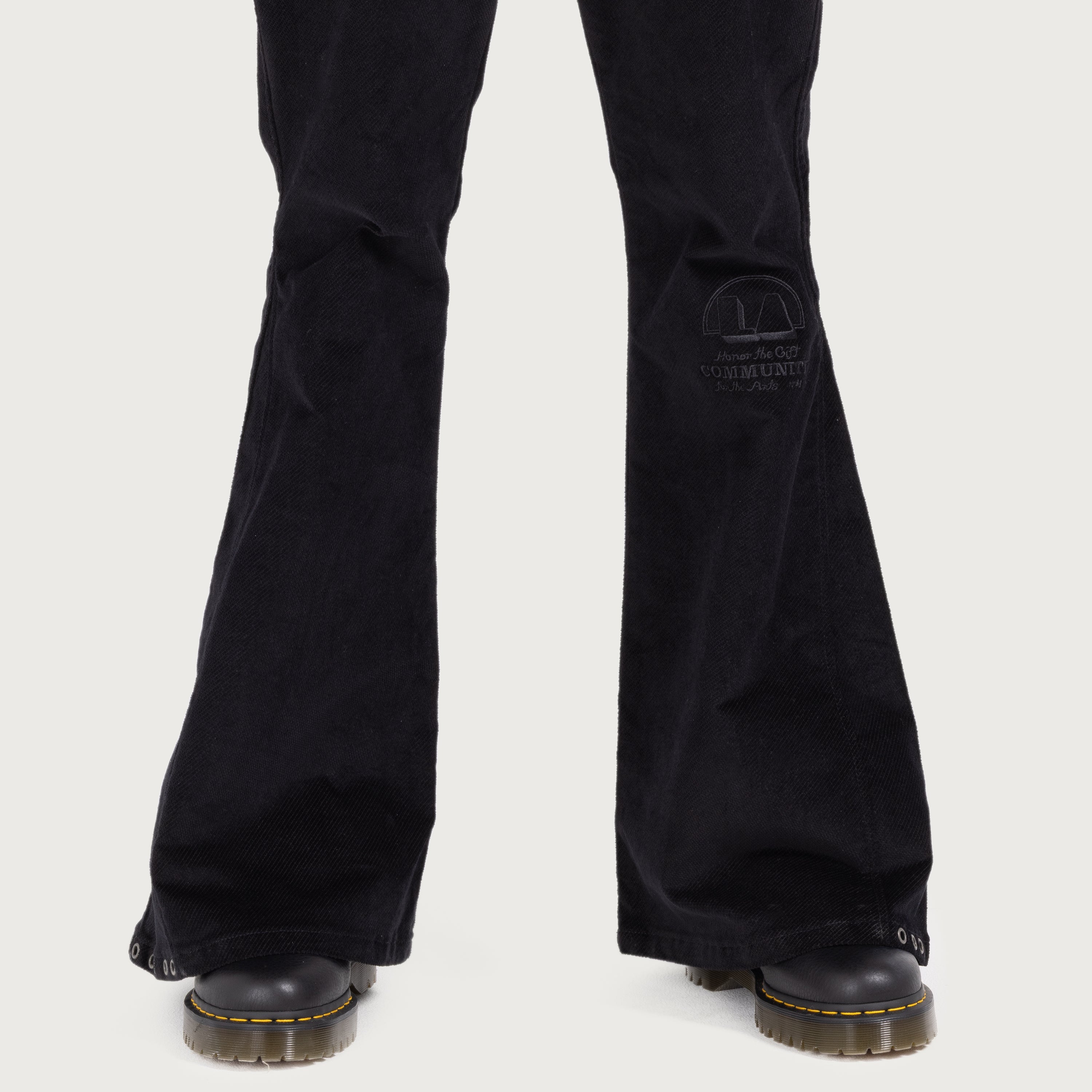 Brushed Bell Bottom - Black