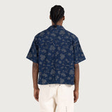 Indigo Floral Camp - Blue