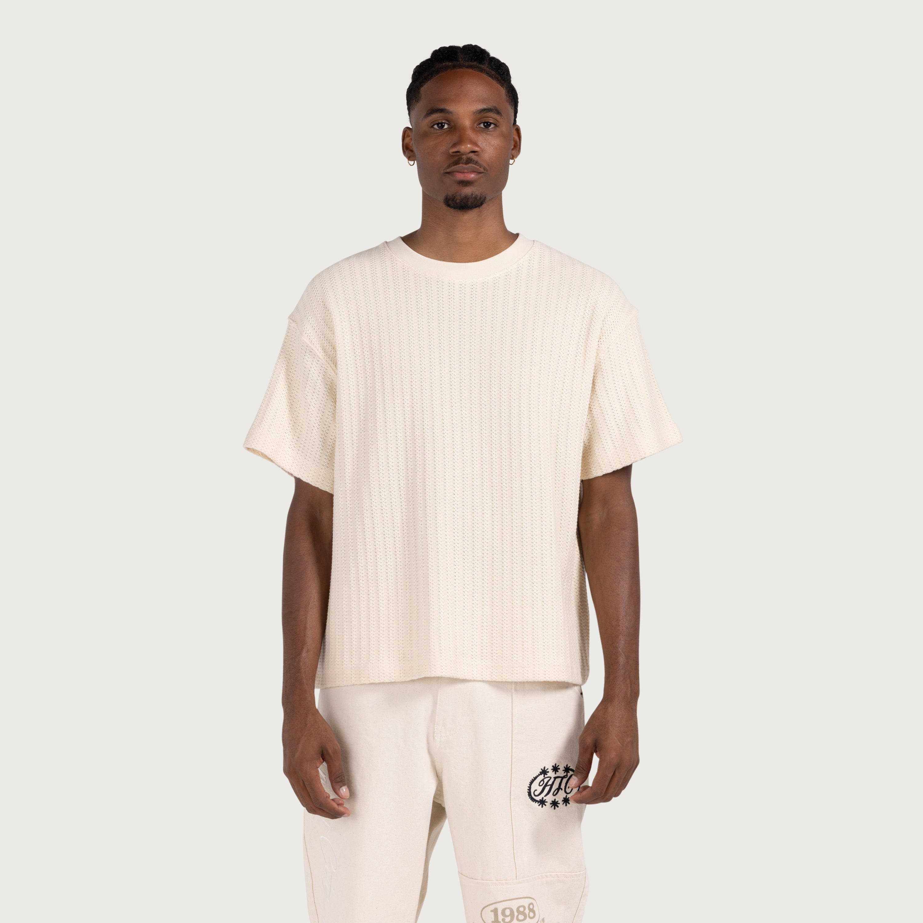 Knit Standard Tee - Bone