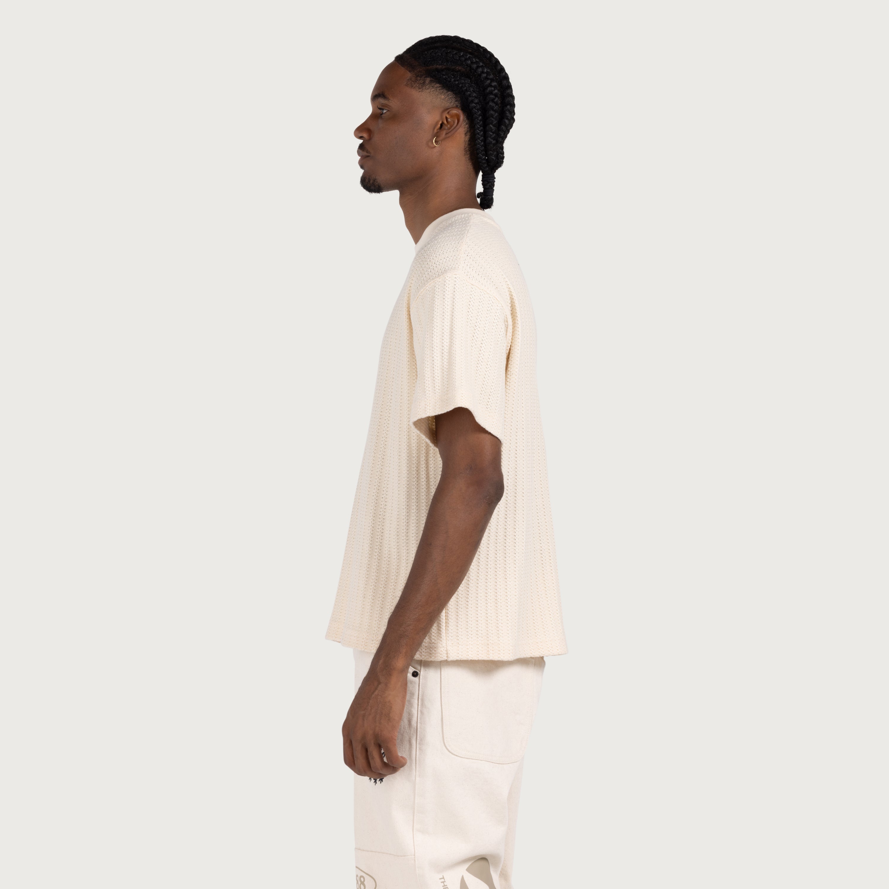Knit Standard Tee - Bone