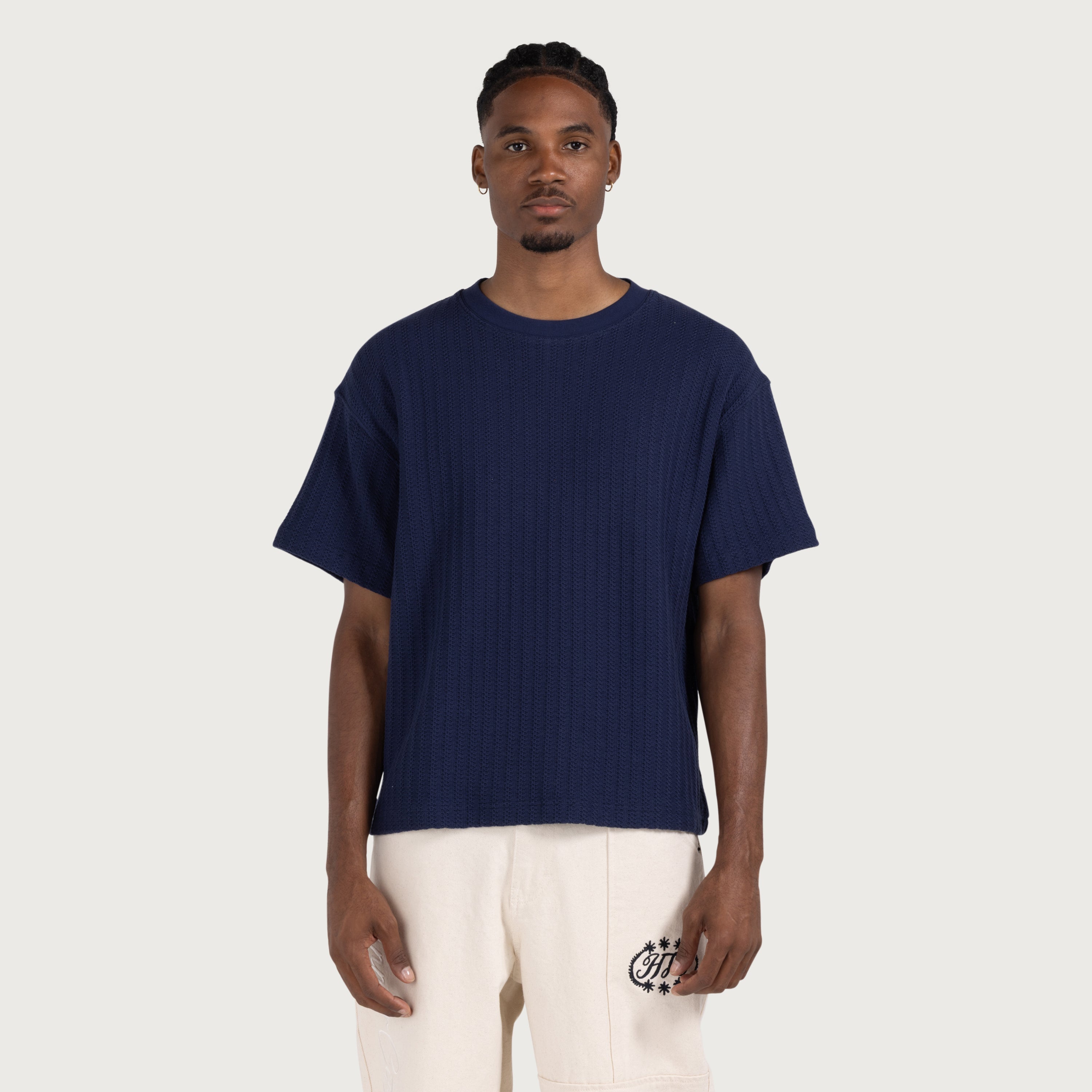 Knit Standard Tee - Navy