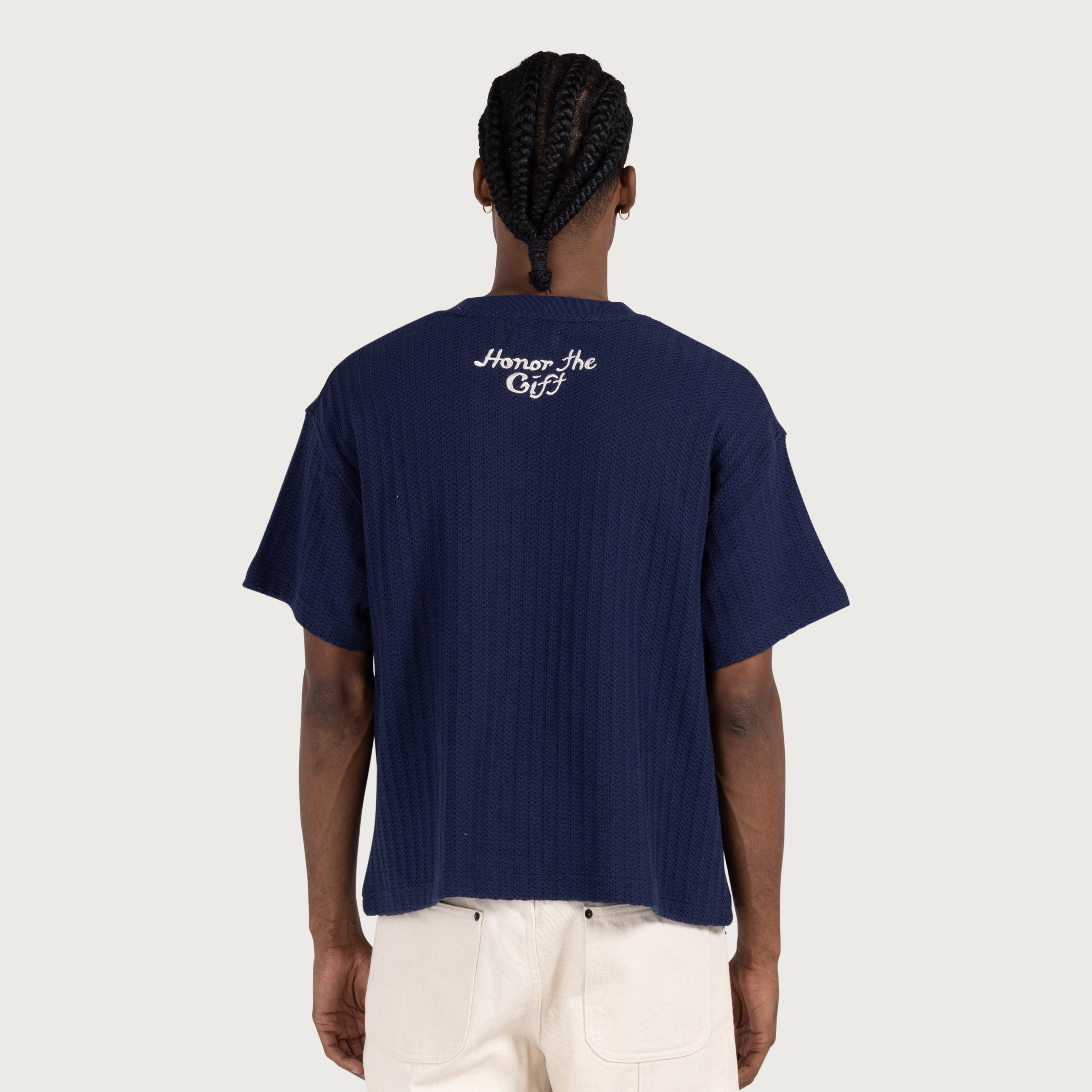Knit Standard Tee - Navy