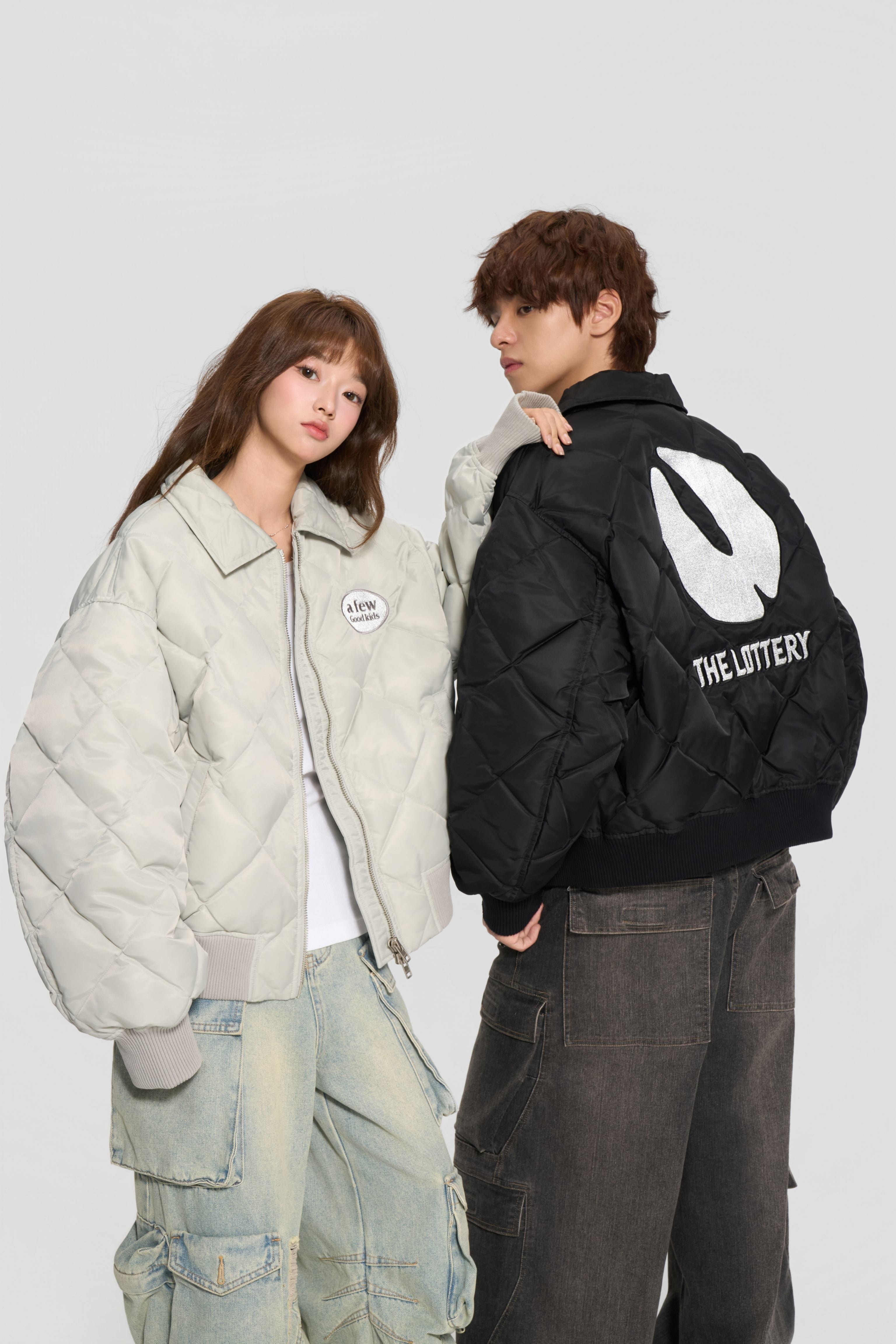 The lottery GT "Diamond-quilted down jacket"