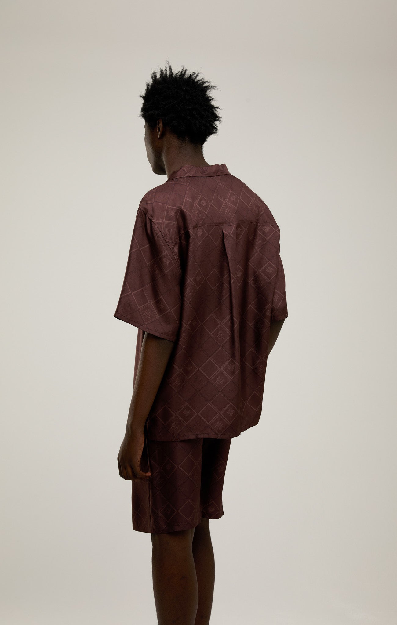 FADED MONOGRAM SILK SHIRT