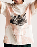 "Bands" Tee (Dust Rose/Cream)