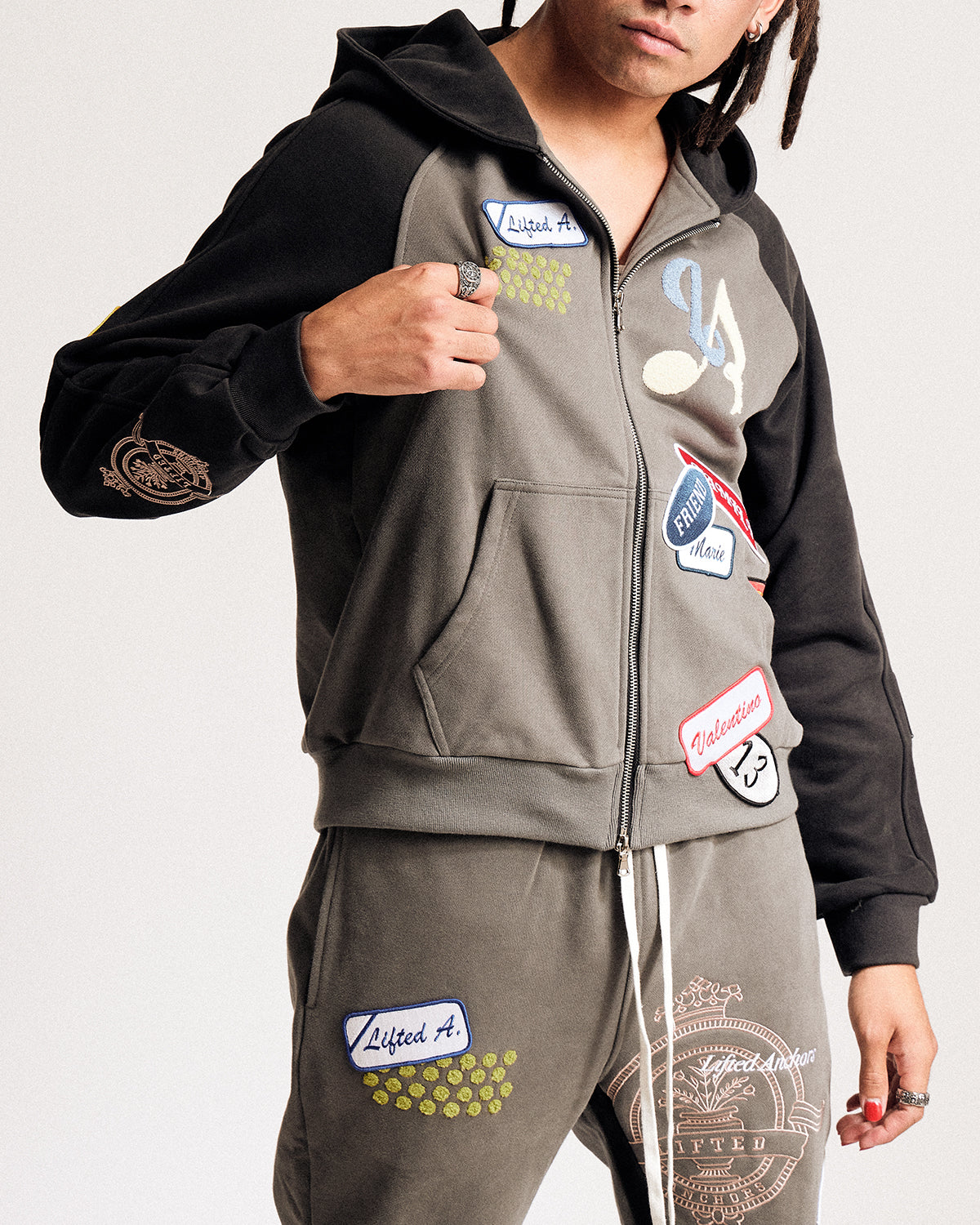 "Rawls" Zip Hoodie (Shadow)