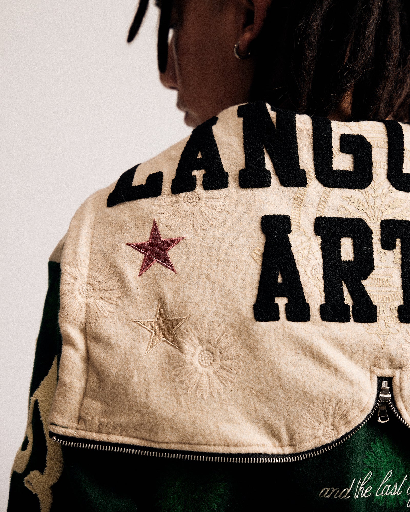 "Orwell" Letterman Jacket (Green)