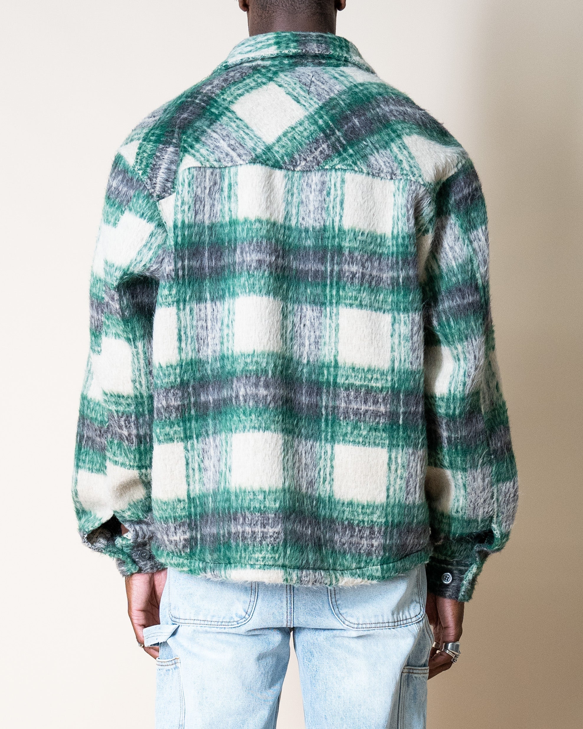 EPTM Side Slit Flannel - Green