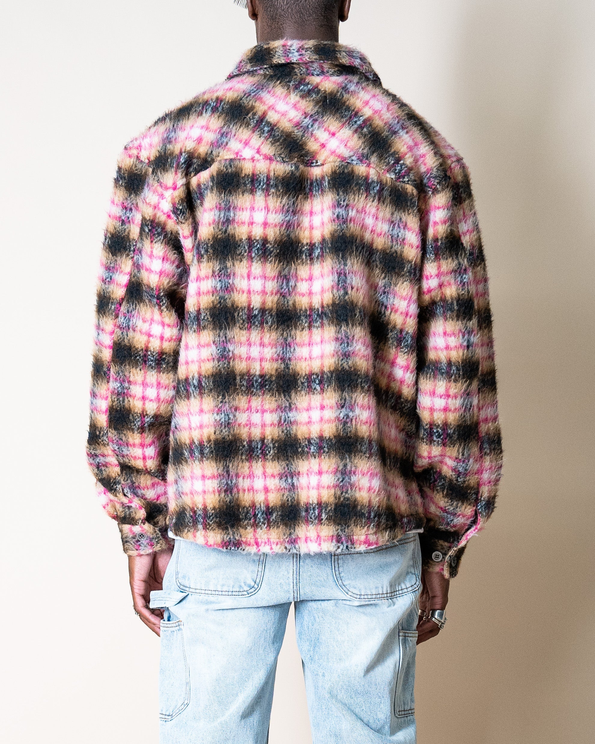 EPTM Side Slit Flannel - Pink