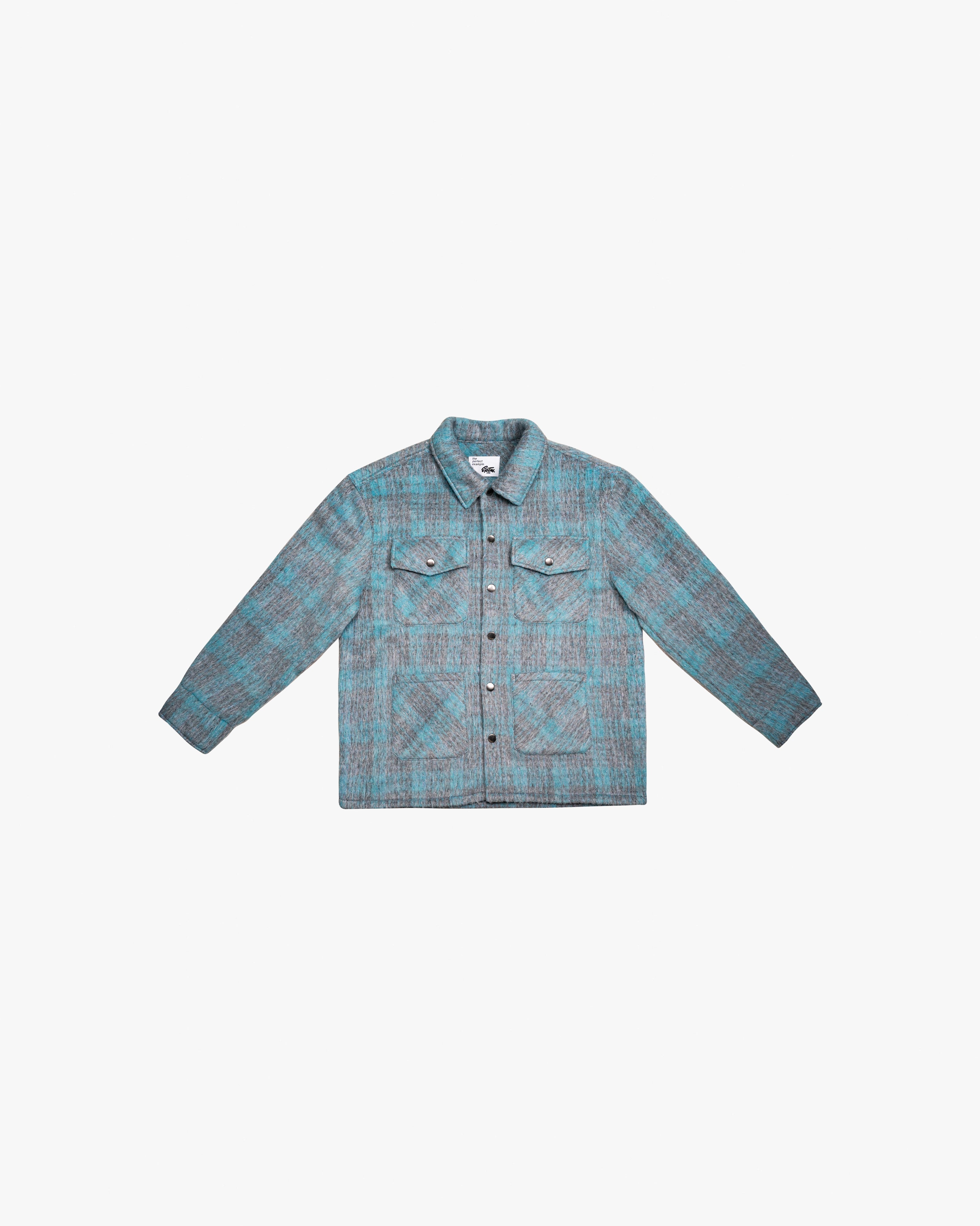 EPTM Mohair Chore Coat - Turquoise