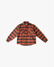 EPTM Side Slit Flannel - Blood Orange