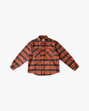 EPTM Side Slit Flannel - Blood Orange