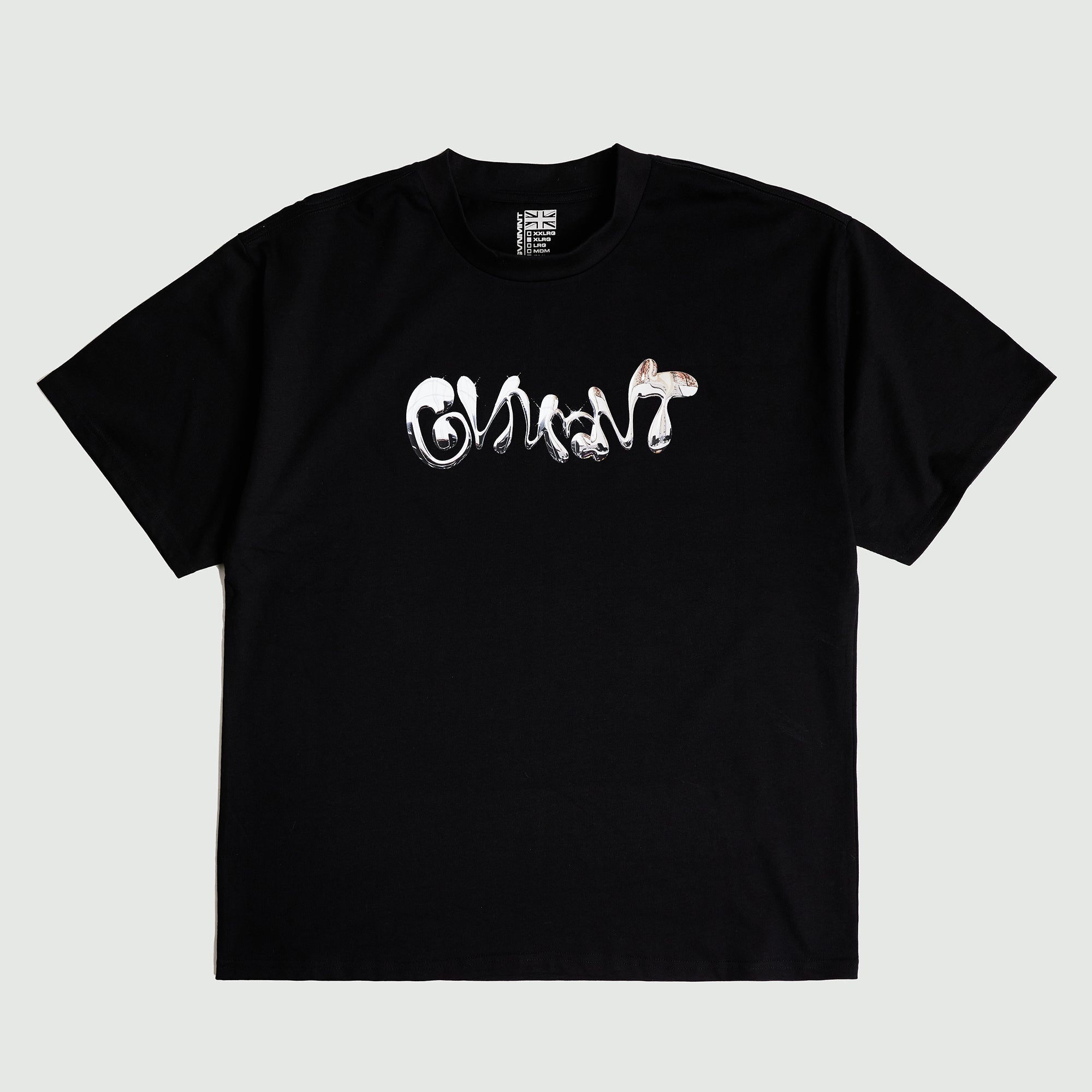 Silver Chrome Tee - Black