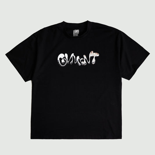 Silver Chrome Tee - Black