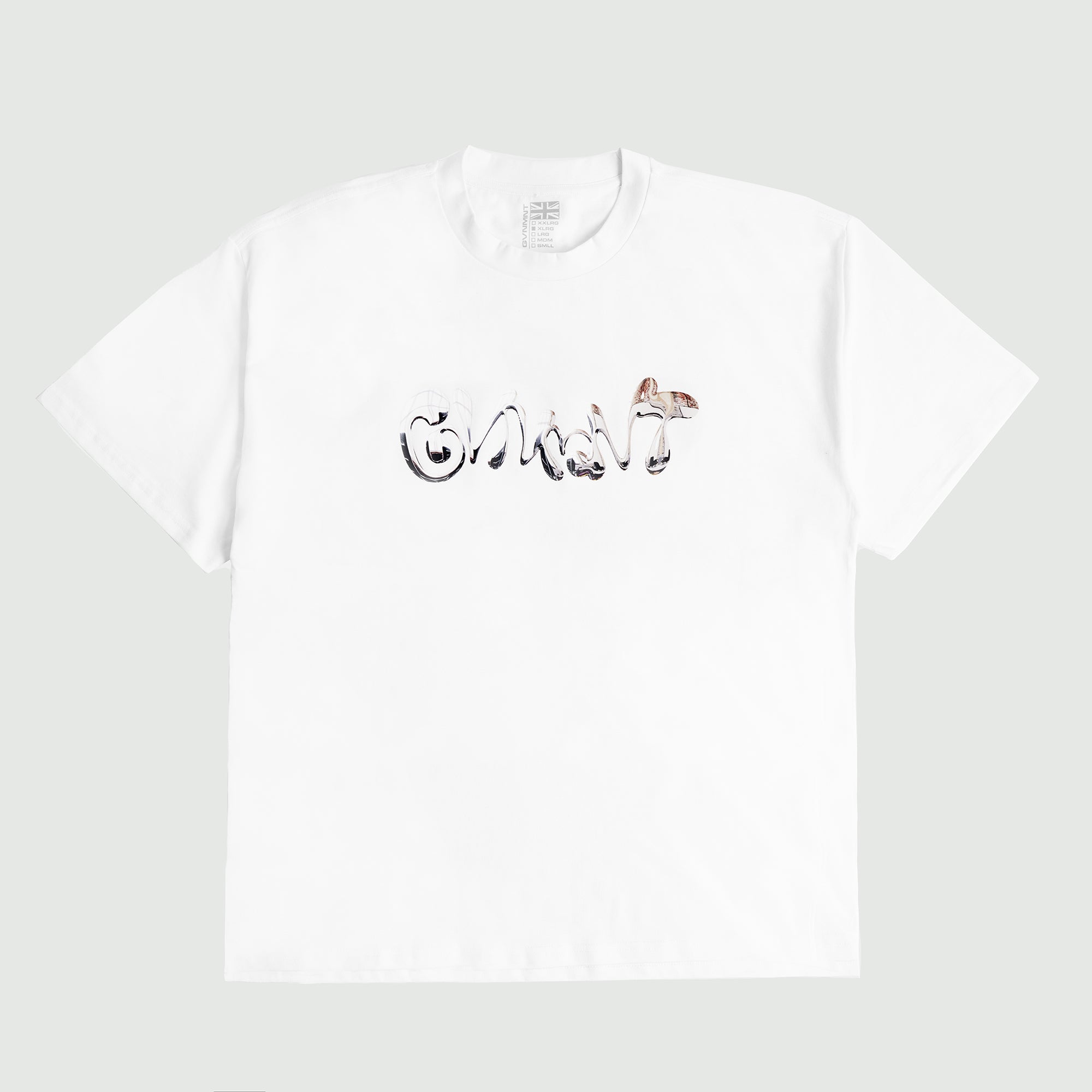 Silver Chrome Tee - White
