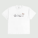 Silver Chrome Tee - White