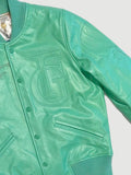 HOT AIR BALLON LEATHER JACKET | MINT GREEN