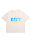 Flame Spray Tee - Cream/Blue