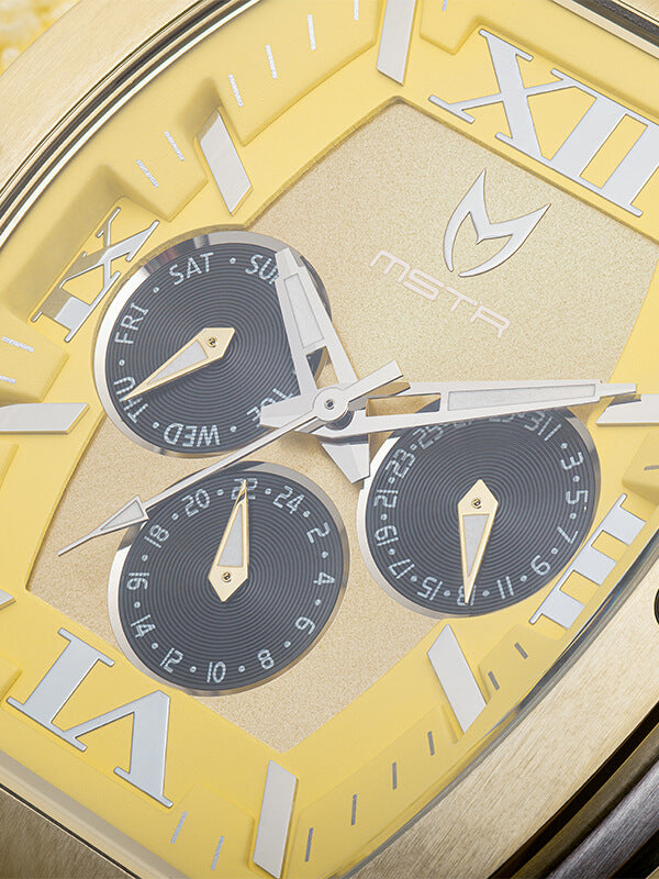 MJ126SS - MAJOR SILVER / GOLD / STEEL BAND